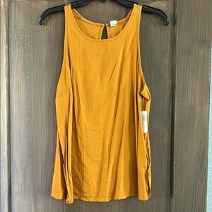 Women's Mustard Sleeveless Top